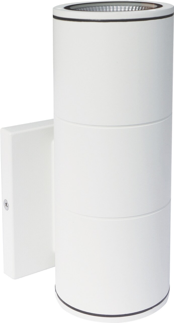 Nuvo 1-Light 10w Outdoor LED Wall Light Large Up or Down Sconce in White Finish